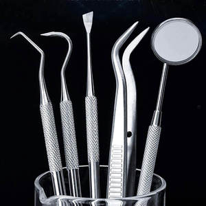 Kit de nettoyage dentaire professionnel 5 pièces en acier inoxydable certifié CE Garantie de 3 ans par Grip Surgical - Product Image 4