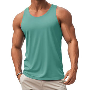 Tank Tops For Men's Sleeveless Crew Neck Collar Custom Made Clothing And Color Tank Tops Summer Wear Gym Use Tank Top For Men's - Product Image 1
