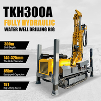 Foreuse de puits profonds sur chenilles TKH300A |   Machine de forage de puits d'eau hydraulique haute pression 300m