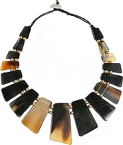 Collier long vintage en corne de buffle style bohème, chaînes mode grande taille pour femmes GM Impex, décorations de cou pour animaux - Product Image 4