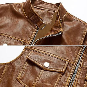 Chaleco de Motociclista de Cuero Vacuno Marrón Personalizado a Precio de Mayoreo, Chaleco sin Mangas para Club de Motociclistas, Proveedor de Fábrica - Product Image 6