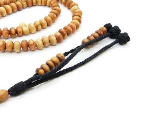 Tasbih Ecológico de Madera Redonda Pulida para Decoración Religiosa del Hogar - Product Image 2