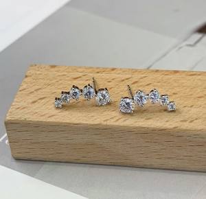 Modern Luxury IGI Certified Lab Grown Brilliant Cut Diamond High Purity <b>Silver</b> <b>Stud</b> <b>Earrings</b> for Engagement Wedding-Romantic - Product Image 3