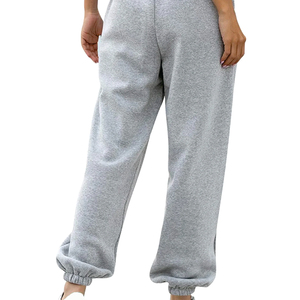 Pantalon de survêtement décontracté pour femme, taille haute, coupe droite, respirant, écologique, couleur unie, automne - Product Image 1