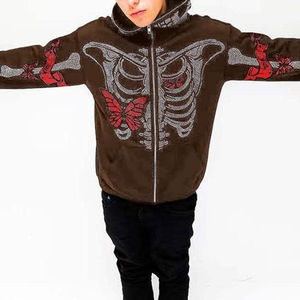 Sweat-shirt à capuche pour homme de qualité supérieure, entièrement zippé, produit du fabricant pakistanais Basics, en coton mélangé. - Product Image 4