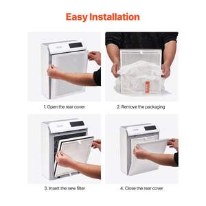 Filtro de Repuesto Compacto y Ligero para Purificador de Aire 3 en 1 H13, Pre-filtro Resistente de PET, Carbón Activado, Fácil de Agarrar D0100X385Q8 - Product Image 6