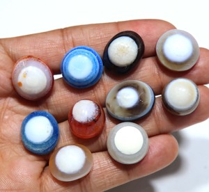 พลอยอาเกตทรงรีแบบเรียบธรรมชาติ สำหรับทำเครื่องประดับ - Product Image 3