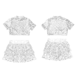 ชุดเต้นรำสำหรับเด็กชุดฝึกเต้นสำหรับเด็กชุดเต้นแจ๊สสำหรับเด็กผู้หญิงทันสมัยปักเลื่อม6-16คน - Product Image 3