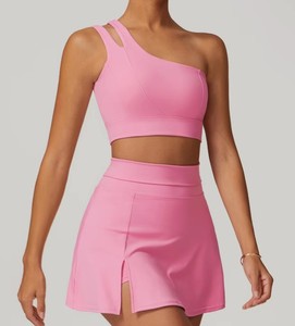 Vêtements de sport de yoga respirants imprimés écologiques à manches longues, compression, couleur unie, chauds, pour l'entraînement, taille élastique, légers, coupe-vent - Product Image 4