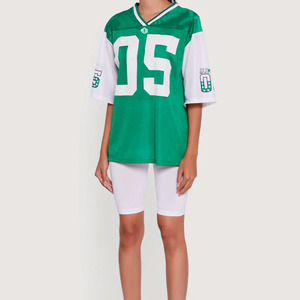 Jersey de Fútbol Americano Verde de Malla de Alta Calidad OEM, Unisex, Transpirable, Ropa Deportiva, Uniforme Personalizado para Equipos, Etiqueta Privada OEM, Suministro al por Mayor - Product Image 5