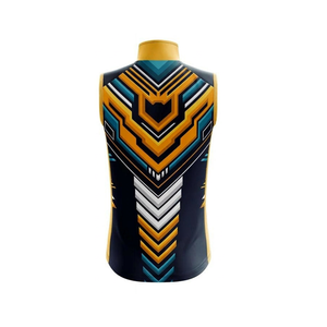Veste de cyclisme personnalisée OEM en sublimation, séchage rapide, sans manches, vêtements de vélo réfléchissants, veste coupe-vent pour VTT - Product Image 3