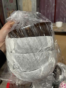 Bol en coque de noix de coco avec incrustation de nacre, bol en coque de noix de coco durable pour la décoration de table, cadeau de plage, usage domestique, Vietnam - Product Image 5