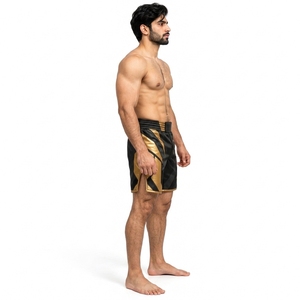 Pantalones Cortos de MMA para Hombre, Duraderos, de Material Elástico y Flexible, Construcción Ligera, para Artes Marciales, Fitness y Deportes - Product Image 4