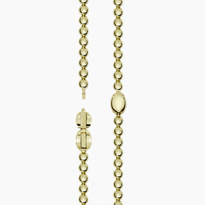 Bracelet à maillons perlés serti de diamants - Product Image 3