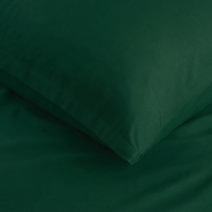 Dark <b>Green</b> Dyed Satin <b>Bedding</b> Set T-250 Satin 100% Cotton Solid Woven Breathable All-Season Simple Style Home Use - Product Image 4