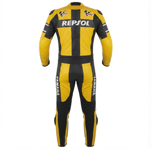 Combinaison de course Ramaha Pro pour homme, 1 pièce, en cuir de vache véritable/cuir de kangourou, style MotoCP, combinaison de course sur circuit, niveau de protection 2 - Product Image 2