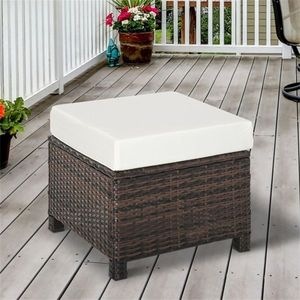 Tavolino da Caffè in Rattan, Elegante Arredo da Giardino per Vivere All'Aperto - Product Image 1