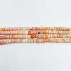 Perles rondes facettées en opale rose, pierres précieuses ombragées, perles en vrac pour la fabrication de bijoux, bracelet et collier DIY - Product Image 1