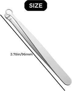 Pince à épiler professionnelle pour poils du nez, en acier inoxydable, pointe fine, droite, réutilisable pour une épilation précise - Product Image 6