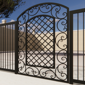 แบบประตูเหล็กดัดสำหรับบ้านหรู ประตูเหล็กตกแต่งสั่งทำพิเศษ พร้อมอุปกรณ์ทนทานและติดตั้งอย่างมืออาชีพ - Product Image 5