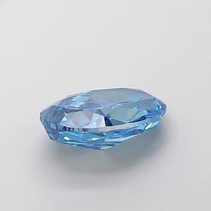 Diamant ovale de 2,01 carats, cultivé en laboratoire par CVD, couleur bleu vif fantaisie, clarté VS2, polissage excellent, pierre précieuse de luxe non montée - Product Image 2