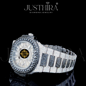 High Quality Moissanite Diamond Quartz <b>Watch</b> Men Business Style <b>Waterproof</b> Wrist <b>Watch</b> Available At Wholesale Price - Product Image 4