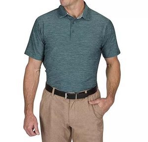 Chemises d'entreprise personnalisées pour hommes de haute qualité en toile 100 % coton, avec logo imprimé, anti-boulochage, manches courtes - Product Image 4