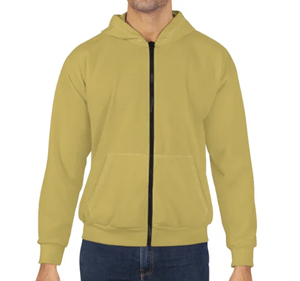 Sudadera con Capucha y Cremallera para Hombre, Marca Harry Johnson Production, Color Sólido, Felpa Francesa, Corte Casual, para Otoño, Manga Larga, Tejido de Punto - Product Image 1