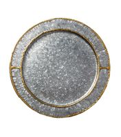 Assiettes de présentation en métal gravé argenté pour réceptions de mariage de luxe, banquets d'hôtel, décoration de table de salle à manger - Fournisseur en gros