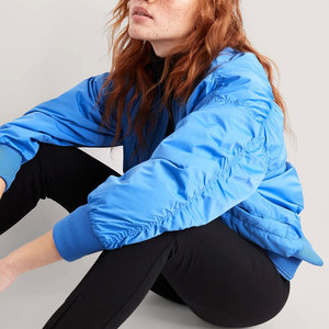 Women's New Fashion Winter Warm Bomber <b>Jacket</b> <b>Long</b> Sleeve Zipper Breathable Casual Cotton Filled Plus Size 5XL Stylish Printed - Product Image 4