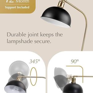 Lampadaire contemporain mince avec variateur tactile pour éclairage d'angle de lecture - Product Image 6