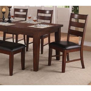 Set di 2 Sedie da Pranzo in Noce Anticato con Schienale a Scala e Cuscini, in Legno Massello, Stile Elegante Anticato - Product Image 4