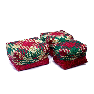 HANDMADE NATURAL BAMBOO <b>BASKETS</b> FOR GIFTS <b>WITH</b> <b>LID</b> for DIWALI GIFT HAMPER <b>BASKETS</b> WHOLESALE from VIETNAM - Product Image 1