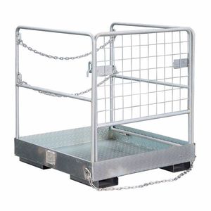 Gabbia di Sicurezza per Carrelli Elevatori 36"x36" ad Alta Resistenza con Capacità di 1150 libbre, Piattaforma di Lavoro per Carrelli Elevatori, Garantisce la Sicurezza - Product Image 3