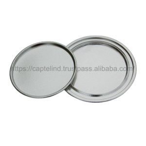 Tapas de botellas de metal de extremo fácil de abrir, cierre suave con revestimiento de grado alimenticio para latas y botellas, tapa de anillo y extremos de etiquetador - Product Image 1