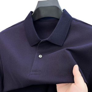 Chemises polo décontractées pour hommes, nouvelle collection, design tendance, logo personnalisé, couleur unie, respirantes, pour hommes - Product Image 5