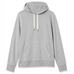 Sweat à capuche à manches longues en molleton de coton pour homme, vêtement de travail, avec broderie de logo personnalisée, séchage rapide, respirant, avec poches, à enfiler - Product Image 3
