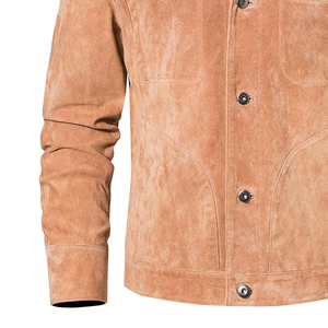 Chaqueta de Forro Polar Azul Claro para Hombre de Lenova Industries, Forro de Sherpa, Cierre de Cremallera de PU Transpirable, Ropa Casual de Otoño, Corte Regular - Product Image 4