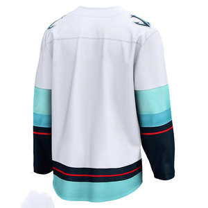 Maillot de hockey sur glace unisexe pour adultes, à manches longues, séchage rapide, avec logo imprimé par sublimation, couleur unie, design sans doublure, pour vêtements de sport - Product Image 5