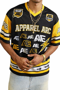 <b>Men</b>’s Oversized Mesh Football Jersey Sublimation Print Streetwear Sports Top OEM ODM Wholesale - Product Image 2