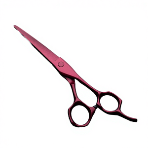 Ciseaux à cheveux Dentavex de 6 pouces en acier inoxydable 440C avec revêtement rouge pour barbier - Product Image 5
