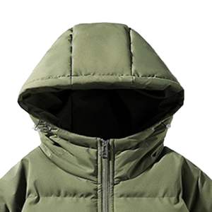 Veste matelassée pour homme très vendue, 100% coton, rembourrage en polyester, col montant, fermeture éclair, impression de logo personnalisée - Product Image 4