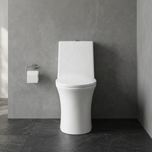 Inodoro de cerámica de una pieza, moderno y de lujo, con sistema de doble descarga para proyectos residenciales y hoteleros en África. - Product Image 2