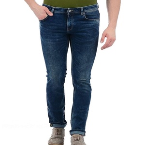 Jeans de mezclilla elásticos de corte ajustado para hombre, lavado enzimático, casuales de verano, de algodón duradero, ecológicos, transpirables, de peso medio - Product Image 5
