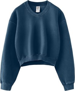 Sudadera con capucha y sudadera oversize con lavado ácido, logotipo empresarial personalizable, estilo streetwear, sudaderas tipo pullover - Product Image 4