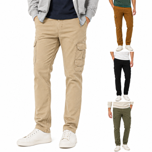 Premium Quality Urban Fashion <b>Mens</b> Cargo Pants Comfortable <b>Stretch</b> Multi Pocket Pant Travel Wear Casual Bottoms Pants for MenPre - Product Image 1
