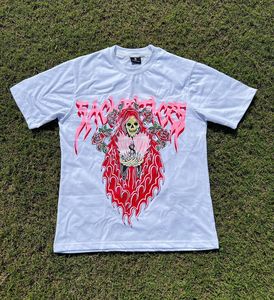 Marca de moda Algodón puro Escote pequeño Camiseta pesada Hip-Hop Boxy Fit Camiseta corta ancha para hombre 300gsm - Product Image 1