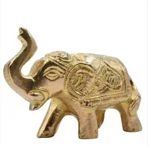 Décoration d'éléphant en aluminium, design Art Déco, écologique et durable, cadeau d'anniversaire pour la maison/le bureau - Product Image 1