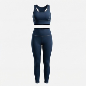 Conjunto de Yoga Personalizado para Mujer, Transpirable, de Secado Rápido, Ropa Deportiva para Gimnasio, Traje Deportivo, Ropa de Entrenamiento para Damas - Product Image 1
