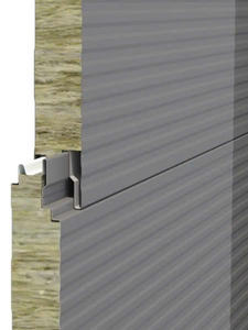 Panel de Pared Exterior de Diseño Moderno PROCK, Lana de Roca Ecológica, Acero Galvanizado, Resistente al Agua, al Fuego, Térmico y Acústico - Product Image 4